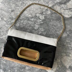 Sondra Roberts Fold Over Faux Leather Bag